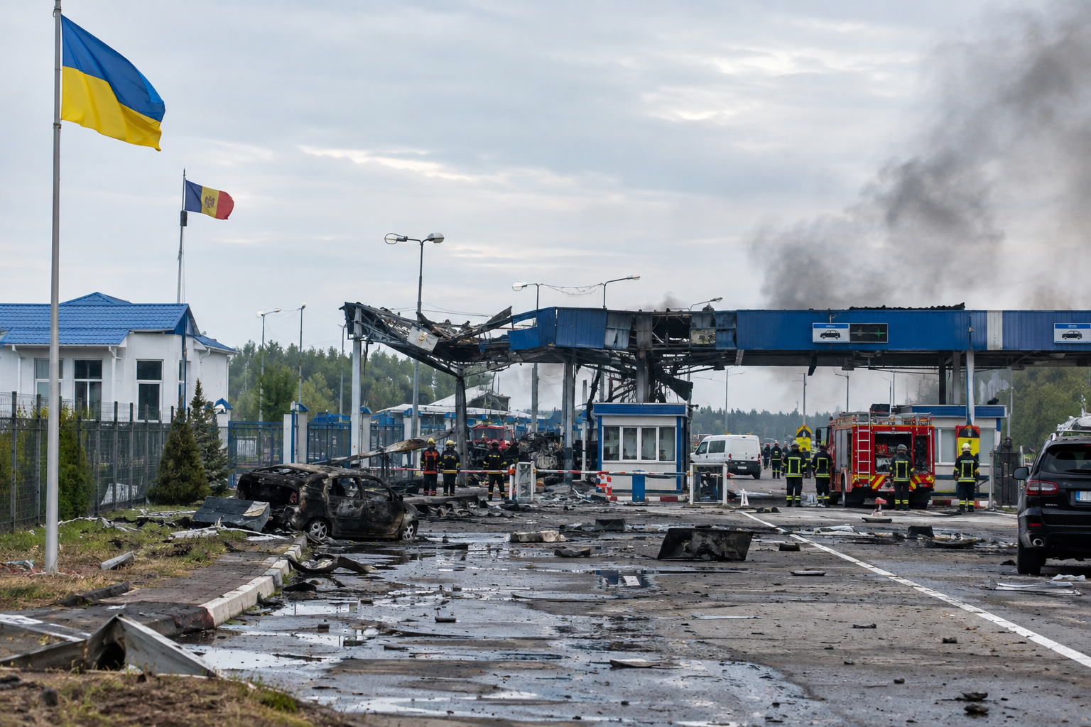 Russia Strikes Moldova Border