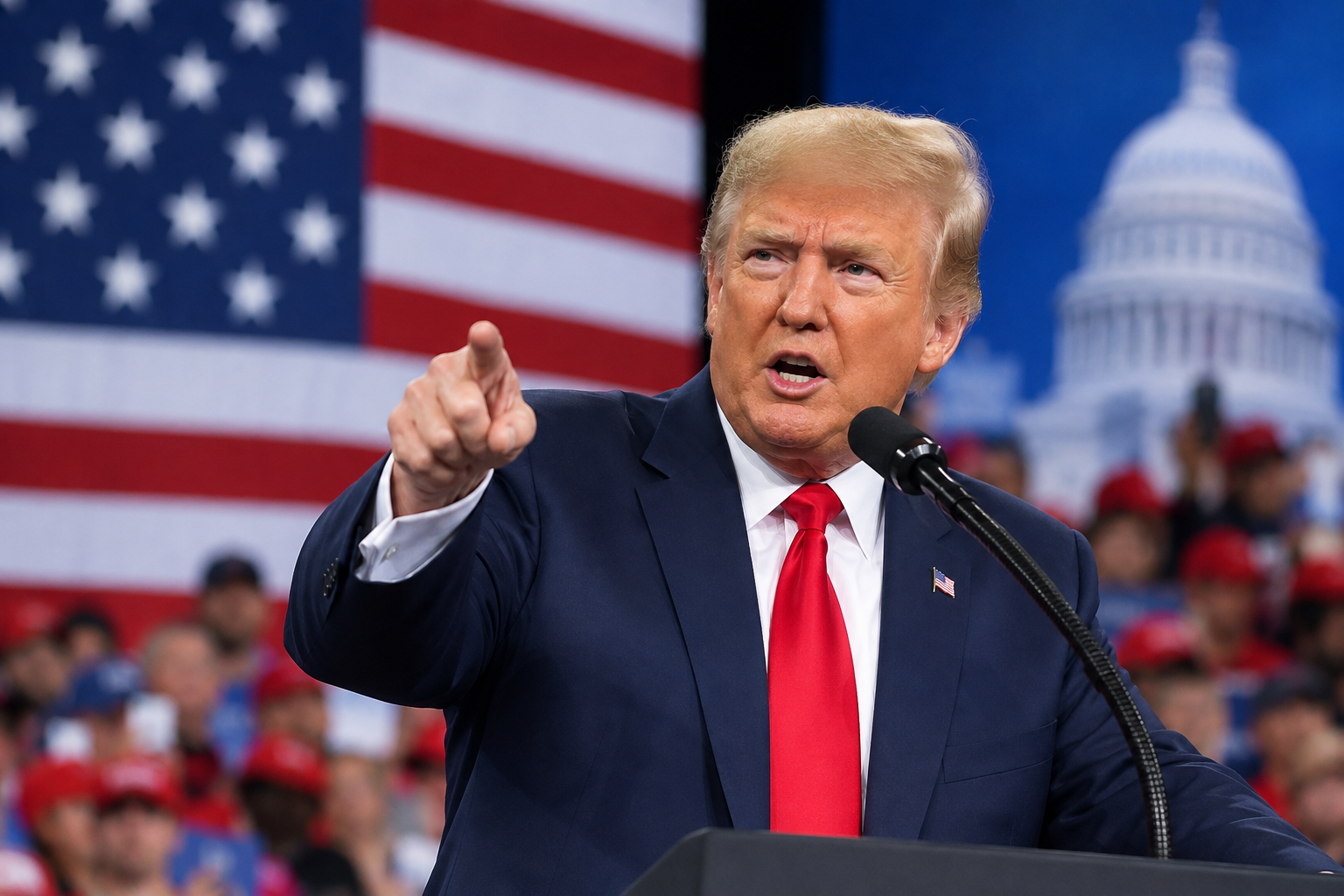 Trump Urges Republicans to Win Midterm Elections