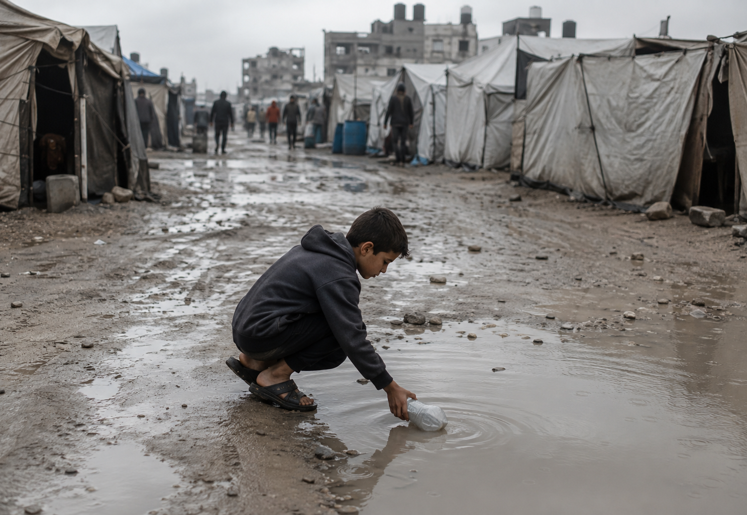 WHO Warns Gaza Could Face a Major Health Crisis as Rainy Season Approaches